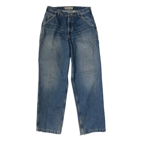 Vintage Abercrombie & Fitch Mens Carpenter Wide Leg Jeans Medium Wash Size 32L - Picture 2 of 16